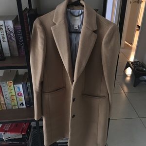 J. Crew camel top coat size 00